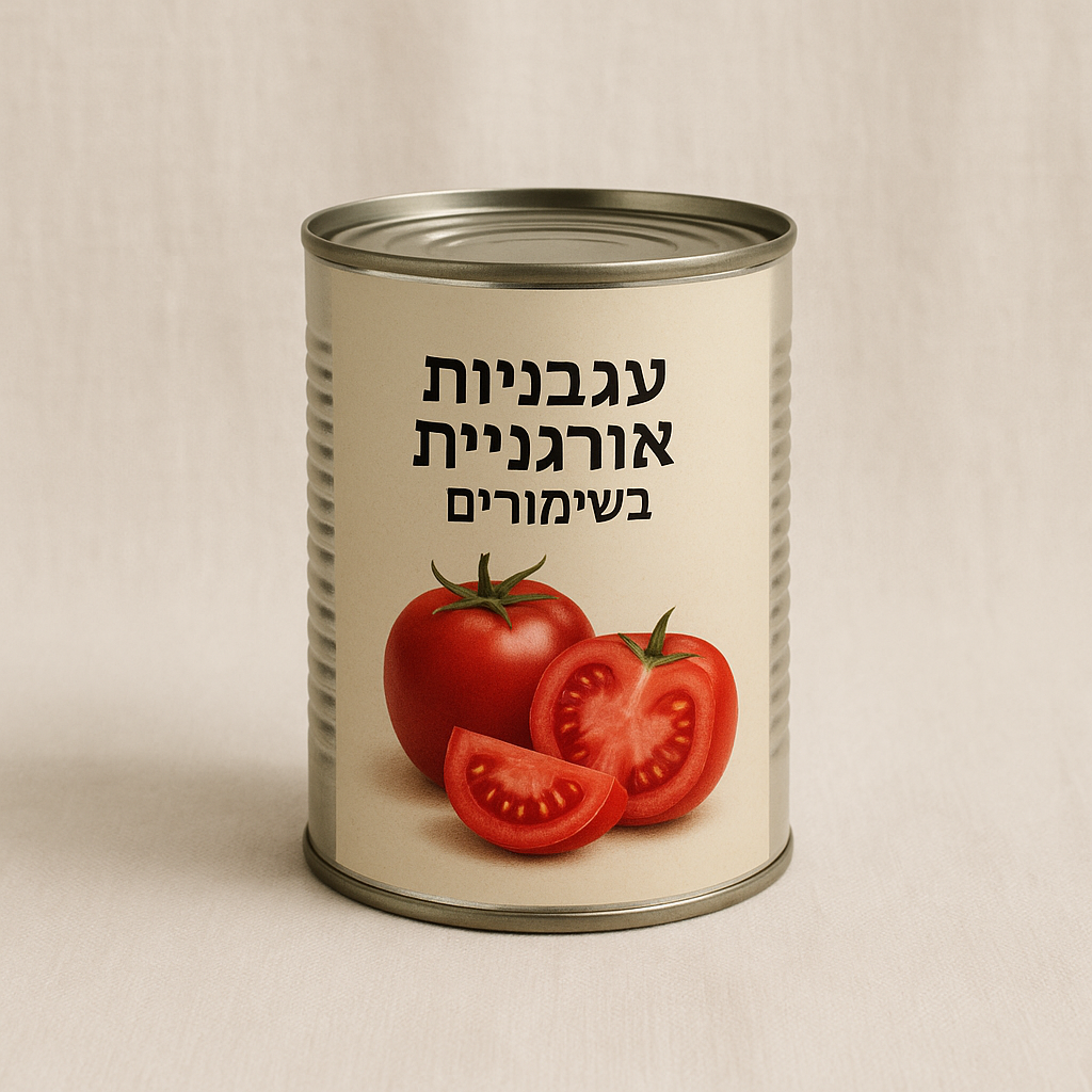 עגבניות אורגניות בשימורים