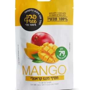 חטיף מנגו מיובש בהקפאה